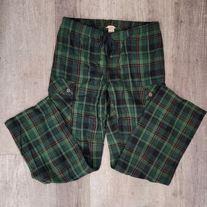 Duluth trading plaid cargo pants size M x 32